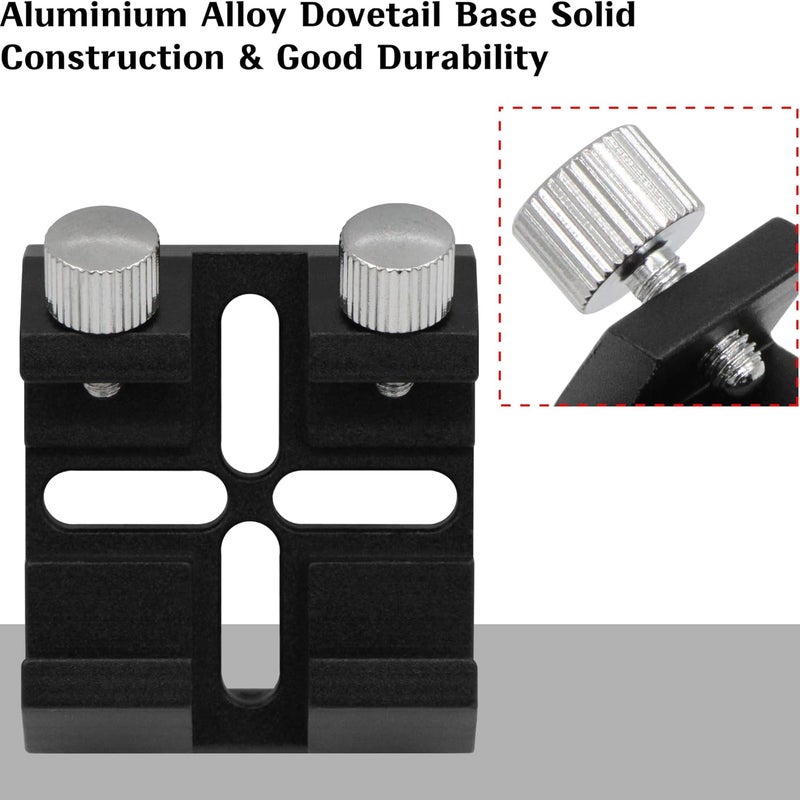 Tydeux Universal Dovetail Base for Finder Scope, Ideal Optical Telescope Finderscope Mount Bracket for Installation of Finder Scope Green Laser Pointer Bracket - Image 5
